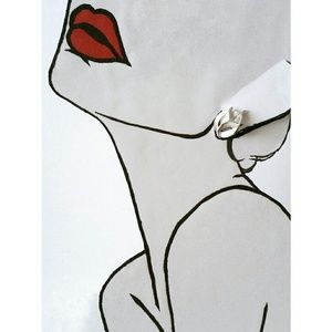 Vintage Trifari silvertone leaf clip on earrings